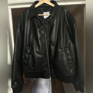 Zara faux leather jacket.